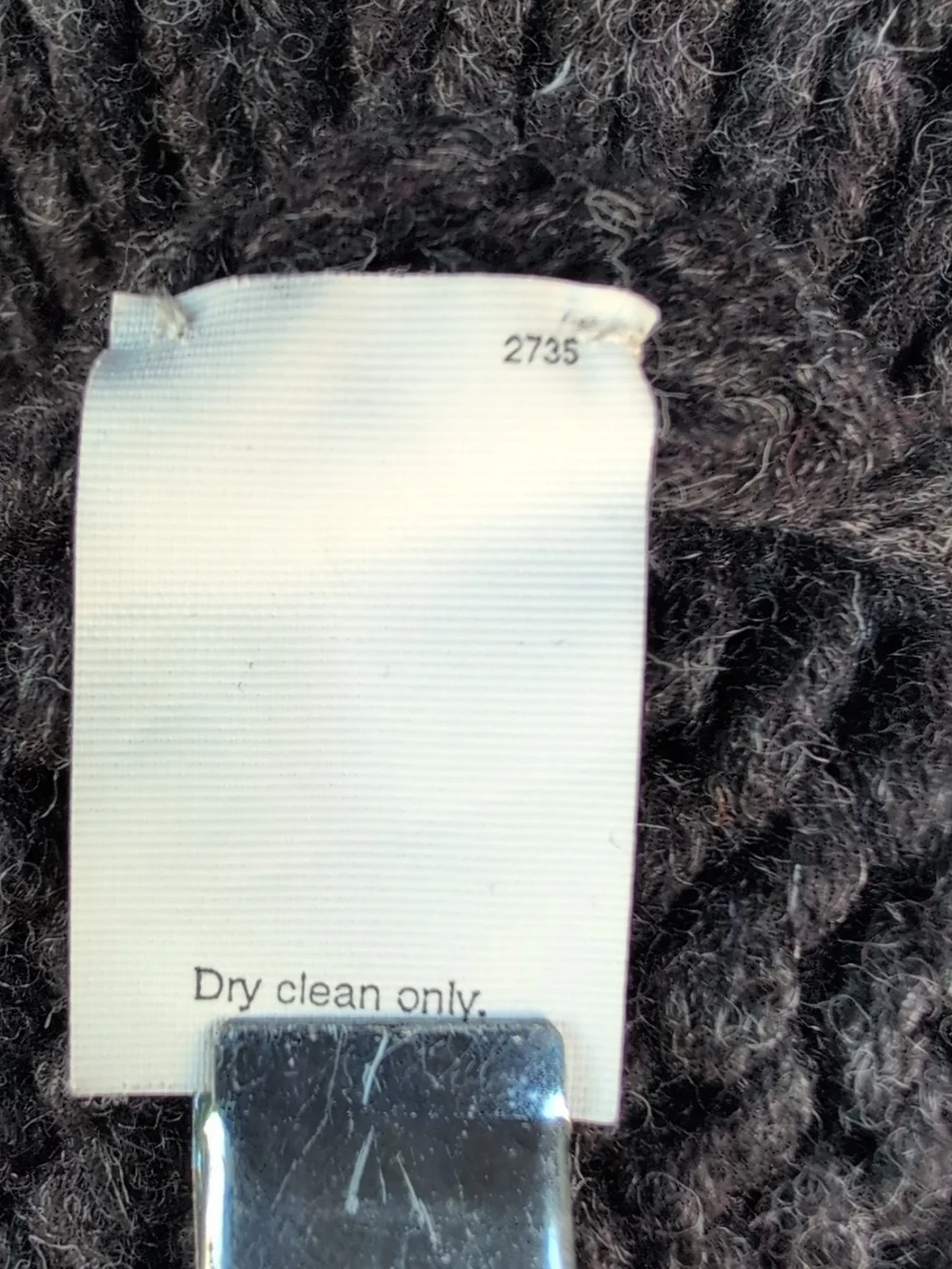 Vtg J Crew Sweater Large Gray Hand Knit Wool Stripe Fisherman Crew Oversized
